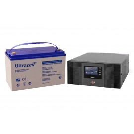 Комплект резервного питания  LogicPower 1050Вт/ Ultracell GEL 12В, 100Ач